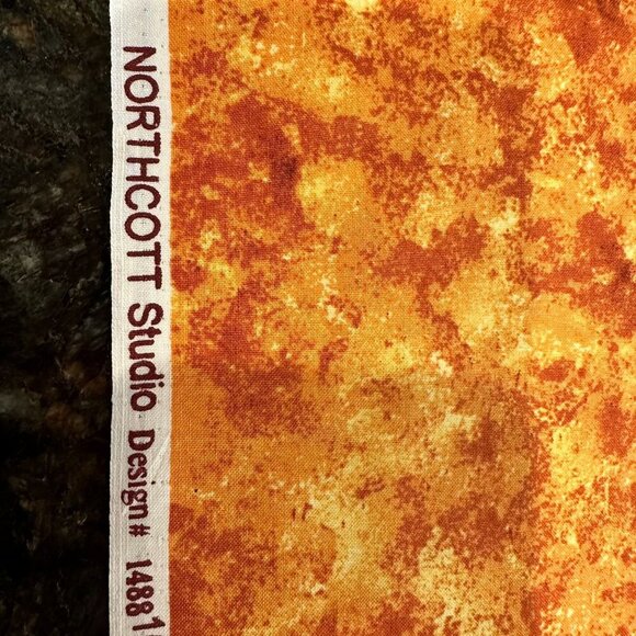 Northcott Studio 14881 Quilting Cotton Orange Red Print Fabric Fall Autumn Sew - Picture 4 of 12